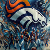 Charger l&#39;image dans la visionneuse de la galerie, Denver Broncos Bedding Set Duvet Cover Without Filler