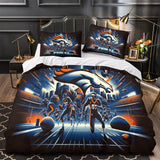 Charger l&#39;image dans la visionneuse de la galerie, Denver Broncos Bedding Set Duvet Cover Without Filler