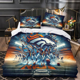 Charger l&#39;image dans la visionneuse de la galerie, Denver Broncos Bedding Set Duvet Cover Without Filler