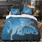 Charger l&#39;image dans la visionneuse de la galerie, Detroit Lions Bedding Set Duvet Cover Without Filler