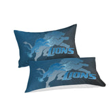 Charger l&#39;image dans la visionneuse de la galerie, Detroit Lions Bedding Set Duvet Cover Without Filler