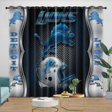 Charger l'image dans la visionneuse de la galerie, Detroit Lions Curtains Blackout Window Drapes Kids Room Decoration