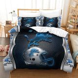 Charger l'image dans la visionneuse de la galerie, Detroit Lions Duvet Cover Kids Room Bedding Set Without Filler