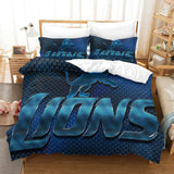 Charger l'image dans la visionneuse de la galerie, Detroit Lions Duvet Cover Kids Room Bedding Set Without Filler