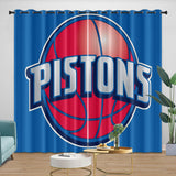 Load image into Gallery viewer, Detroit Pistons Curtains Blackout Window Drapes Room Decoration