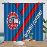 Load image into Gallery viewer, Detroit Pistons Curtains Blackout Window Drapes Room Decoration