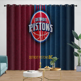 Load image into Gallery viewer, Detroit Pistons Curtains Blackout Window Drapes Room Decoration