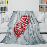Charger l&#39;image dans la visionneuse de la galerie, Detroit Red Wings Blanket Flannel Throw Kids Room Decoration