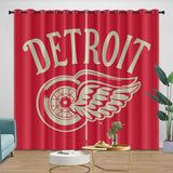 Charger l&#39;image dans la visionneuse de la galerie, Detroit Red Wings Curtains Blackout Window Drapes Room Decoration