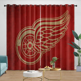 Charger l&#39;image dans la visionneuse de la galerie, Detroit Red Wings Curtains Blackout Window Drapes Room Decoration