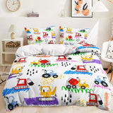 Charger l&#39;image dans la visionneuse de la galerie, Digger Dump Truck Excavator Bedding Set Quilt Cover Without Filler