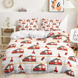 Charger l&#39;image dans la visionneuse de la galerie, Digger Dump Truck Excavator Bedding Set Quilt Cover Without Filler