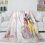 Load image into Gallery viewer, Disney Princess Pattern Blanket Flannel Throw Kids Room Decoration