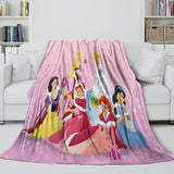 Load image into Gallery viewer, Disney Princess Pattern Blanket Flannel Throw Kids Room Decoration