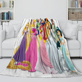 Load image into Gallery viewer, Disney Princess Pattern Blanket Flannel Throw Kids Room Decoration