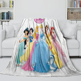 Load image into Gallery viewer, Disney Princess Pattern Blanket Flannel Throw Kids Room Decoration
