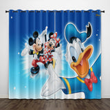 Load image into Gallery viewer, Donald Duck Curtains Pattern Blackout Window Drapes