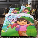 Charger l'image dans la visionneuse de la galerie, Dora the Explorer Duvet Cover Kids Bedding Set Without Filler