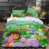 Charger l'image dans la visionneuse de la galerie, Dora the Explorer Duvet Cover Kids Bedding Set Without Filler