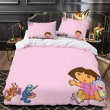 Charger l'image dans la visionneuse de la galerie, Dora the Explorer Duvet Cover Kids Bedding Set Without Filler