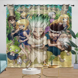 Load image into Gallery viewer, Dr Stone Hd Anime Curtains Blackout Window Drapes