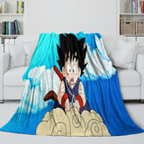 Charger l&#39;image dans la visionneuse de la galerie, Dragon Ball Blanket Flannel Pattern Throw Room Decoration