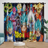 Charger l&#39;image dans la visionneuse de la galerie, Dragon Ball Super Curtains Blackout Window Drapes Room Decoration