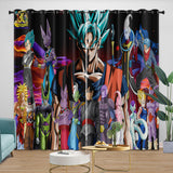 Charger l&#39;image dans la visionneuse de la galerie, Dragon Ball Super Curtains Blackout Window Drapes Room Decoration