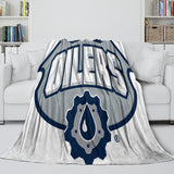 Charger l&#39;image dans la visionneuse de la galerie, Edmonton Oilers Blanket Flannel Throw Kids Room Decoration