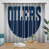 Charger l&#39;image dans la visionneuse de la galerie, Edmonton Oilers Curtains Blackout Window Drapes Room Decoration