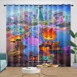 Load image into Gallery viewer, Elemental Curtains Blackout Window Drapes Room Decoration