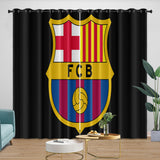 Load image into Gallery viewer, FC Barcelona Curtains Blackout Window Drapes Kids Room Decoration