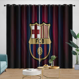 Load image into Gallery viewer, FC Barcelona Curtains Blackout Window Drapes Kids Room Decoration
