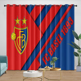 Charger l'image dans la visionneuse de la galerie, FC Basel Curtains Blackout Window Drapes Kids Room Decoration