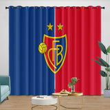 Charger l'image dans la visionneuse de la galerie, FC Basel Curtains Blackout Window Drapes Kids Room Decoration