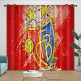 Charger l'image dans la visionneuse de la galerie, FC Basel Curtains Blackout Window Drapes Kids Room Decoration