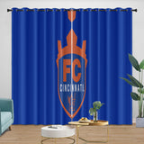 Load image into Gallery viewer, FC Cincinnati Curtains Blackout Window Drapes Room Decoration