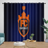 Load image into Gallery viewer, FC Cincinnati Curtains Blackout Window Drapes Room Decoration