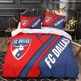 Charger l&#39;image dans la visionneuse de la galerie, FC Dallas Bedding Set Duvet Cover Without Filler