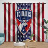 Charger l&#39;image dans la visionneuse de la galerie, FC Dallas Curtains Blackout Window Drapes Room Decoration