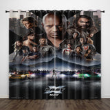 Load image into Gallery viewer, Fast &amp; Furious 10 Fast X Curtains Pattern Blackout Window Drapes