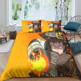 Charger l&#39;image dans la visionneuse de la galerie, Fire Force Bedding Set Pattern Quilt Cover Without Filler