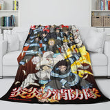 Load image into Gallery viewer, Fire Force Blanket Flannel Fleece Throw Room Decoration