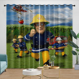 Load image into Gallery viewer, Fireman Sam Curtains Blackout Window Drapes