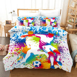 Load image into Gallery viewer, Football Soccer Bedding Set Quilt Cover Without Filler