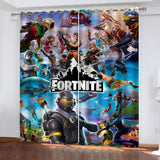 Load image into Gallery viewer, Fortnite Curtains Pattern Blackout Window Drapes