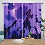 Charger l&#39;image dans la visionneuse de la galerie, Fortnite Curtains Printing Pattern Drapes Blackout Window