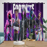 Charger l&#39;image dans la visionneuse de la galerie, Fortnite Curtains Printing Pattern Drapes Blackout Window