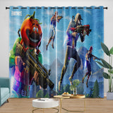 Charger l&#39;image dans la visionneuse de la galerie, Fortnite Curtains Printing Pattern Drapes Room Decoration