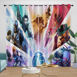 Charger l&#39;image dans la visionneuse de la galerie, Fortnite Curtains Printing Pattern Drapes Room Decoration